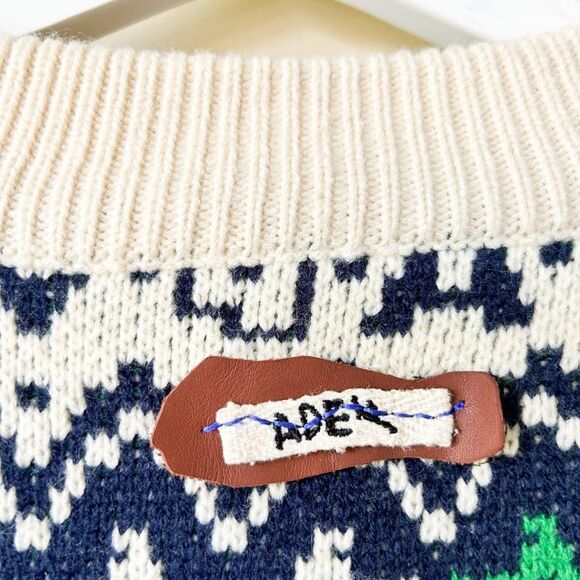 Ader Error Crew- neck logo-patch Wool Sweater - Picture 7 of 8